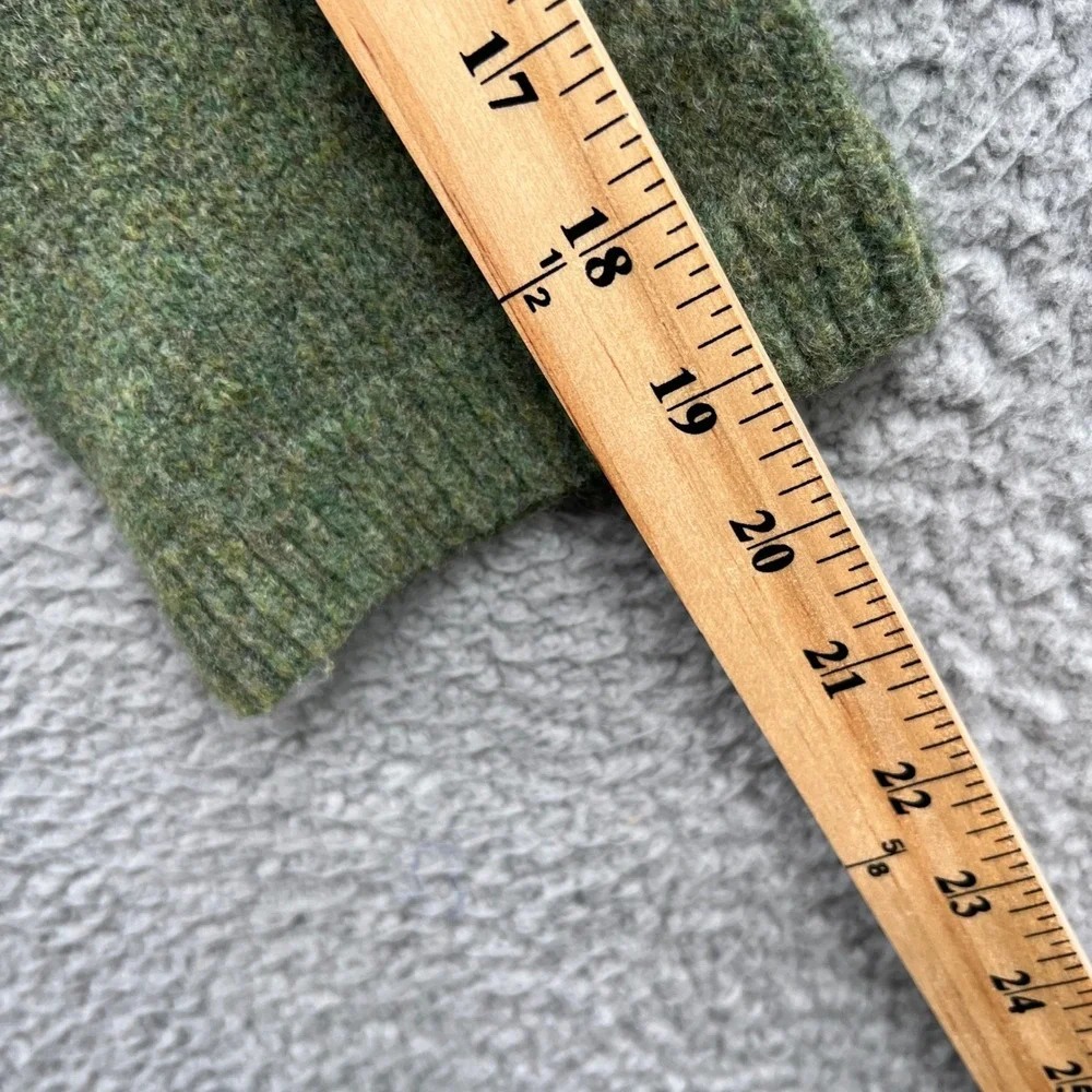 Abercrombie Fitch Womens Knit Tunic Sweater Dress M Olive Preppy Cozy Minimalist